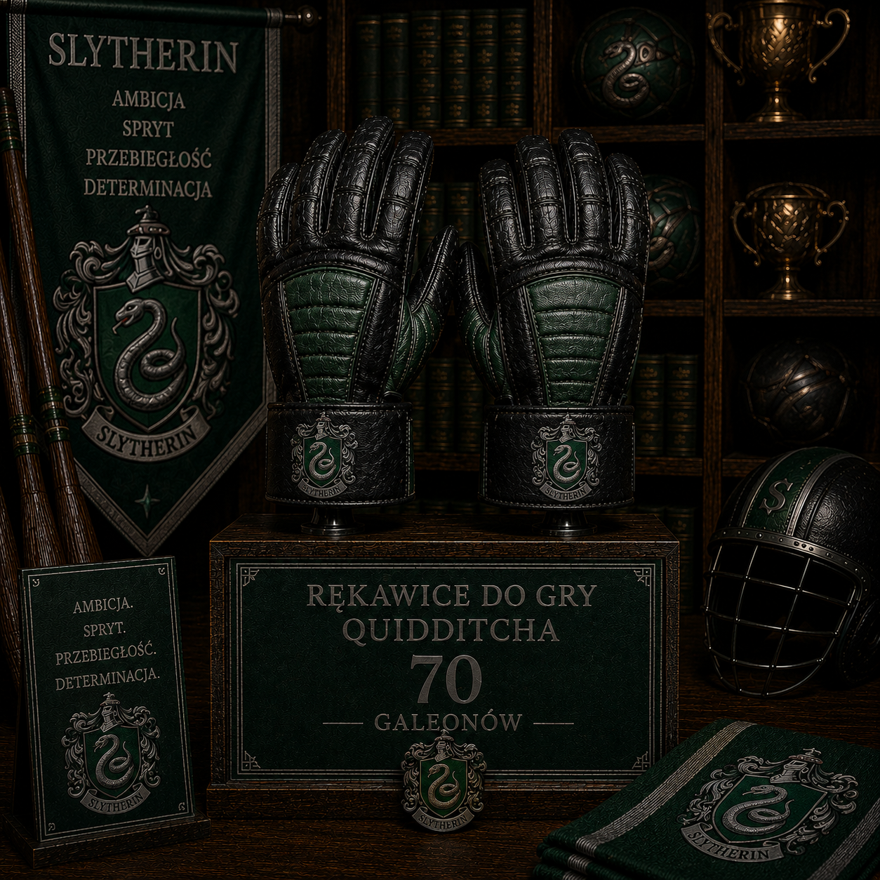 Rękawice do Gry - Slytherin